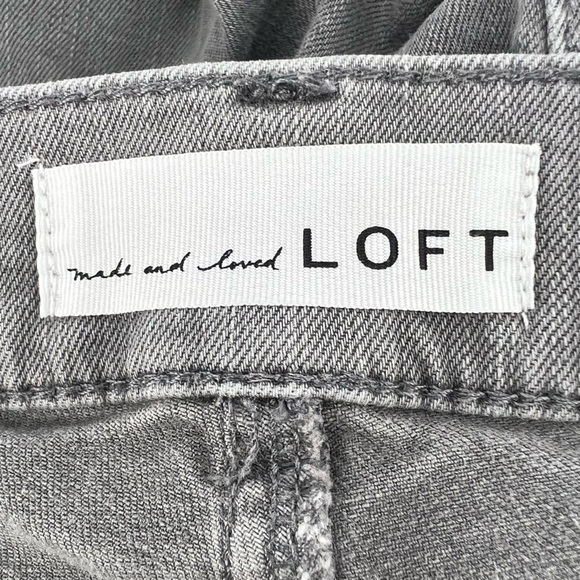 LOFT Gray Modern Skinny Crop Jeans  Size 28 Women’s - Picture 2 of 6